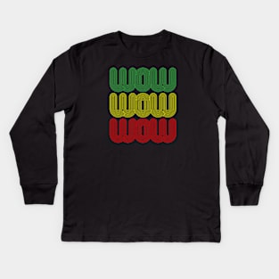 Triple Wow Kids Long Sleeve T-Shirt